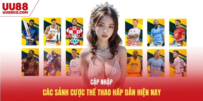 Cập nhập các sảnh cược thể thao hấp dẫn hiện nay